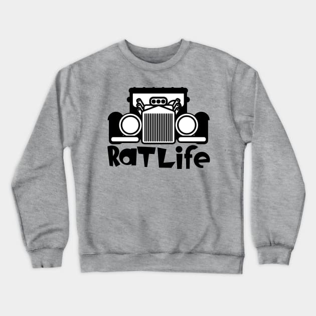 Rat Life Crewneck Sweatshirt by PrettyGoodPosters